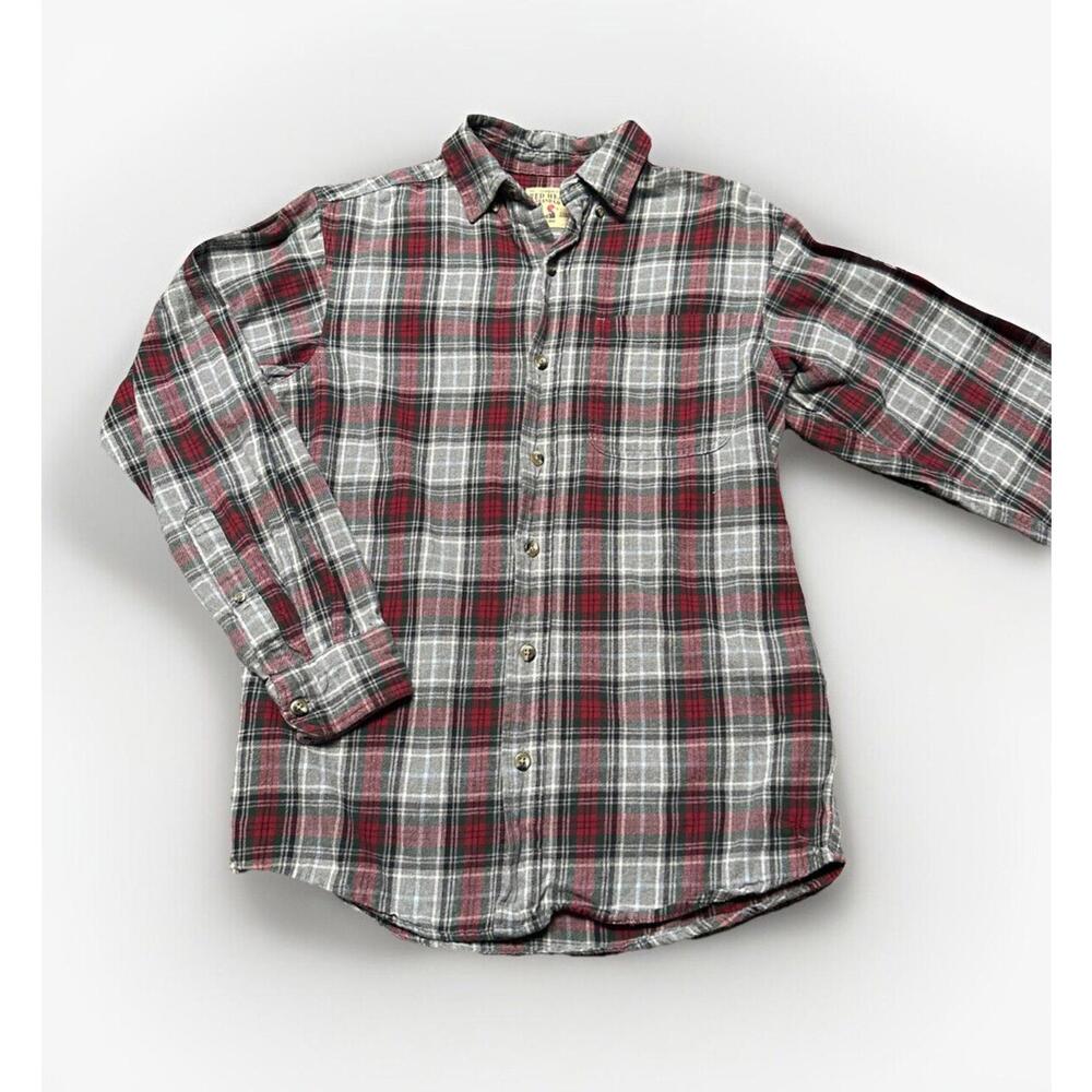 RED HEAD MENS Sz SMALL PLAID LONG SLEEVE FLANNEL SHIRT